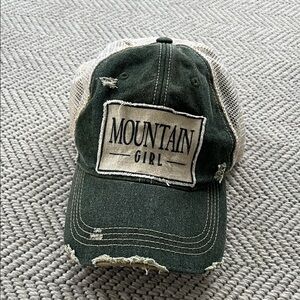 Mountain Girl Distressed SnapBack Cap